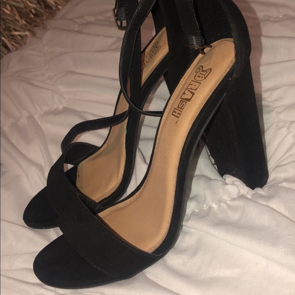 Black Wedged Heels